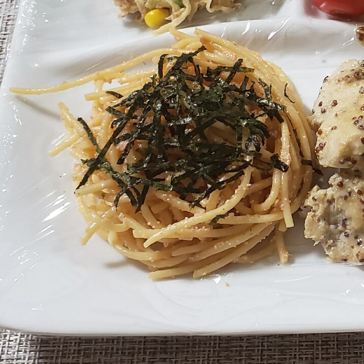 レンジで簡単！こく旨明太子パスタ☆